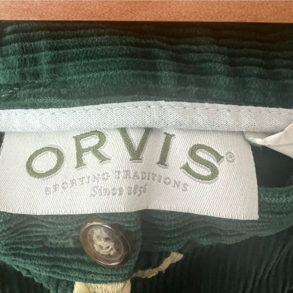 Vintage Orvis Embroidered Corduroy Pants size 12p - Picture 5 of 7